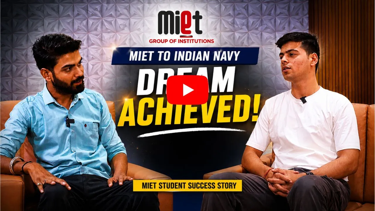 From MIET to Indian Navy | Sub Lieutenant Selection Journey | MIET Meerut