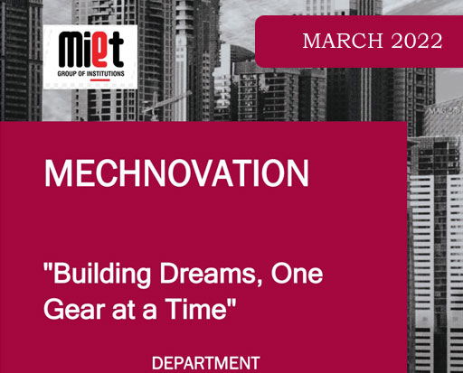 MIET MECHNOVATION MARCH 2022
