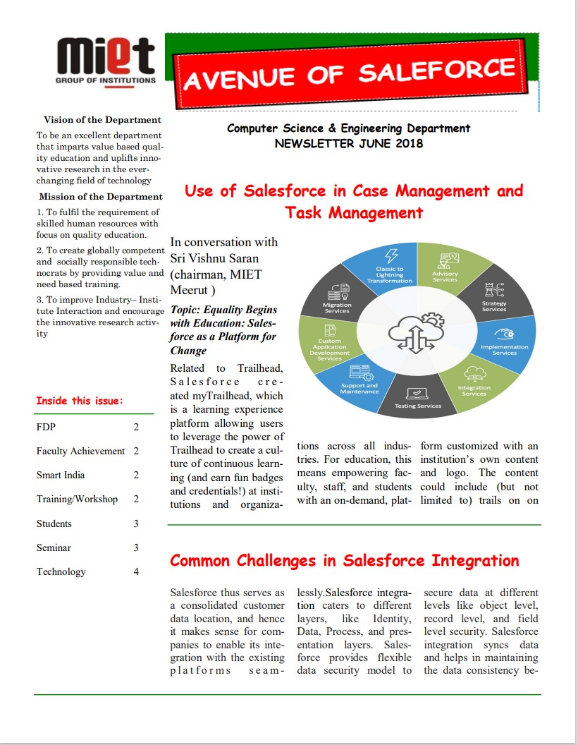 NEWSLETTER JUNE 2018