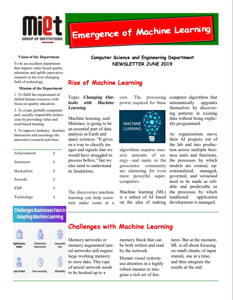  NEWSLETTER JUNE 2019